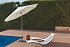 Slunečník GLATZ Alu-Twist Easy 300 cm u bazénu